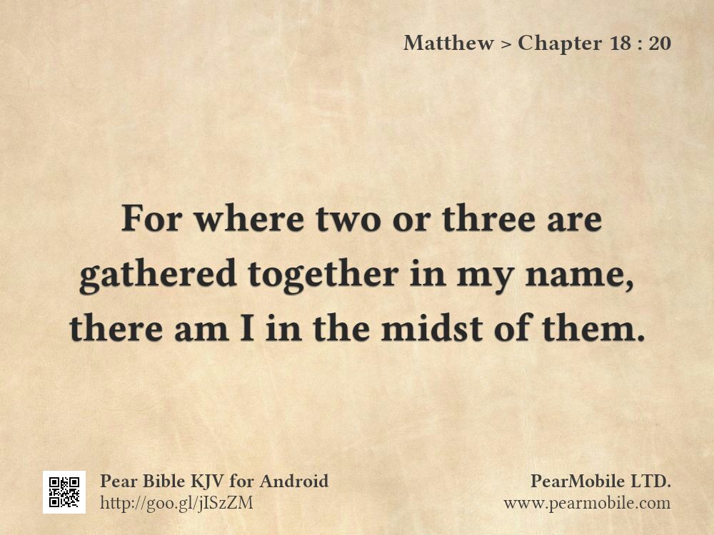 Matthew, Chapter 18:20